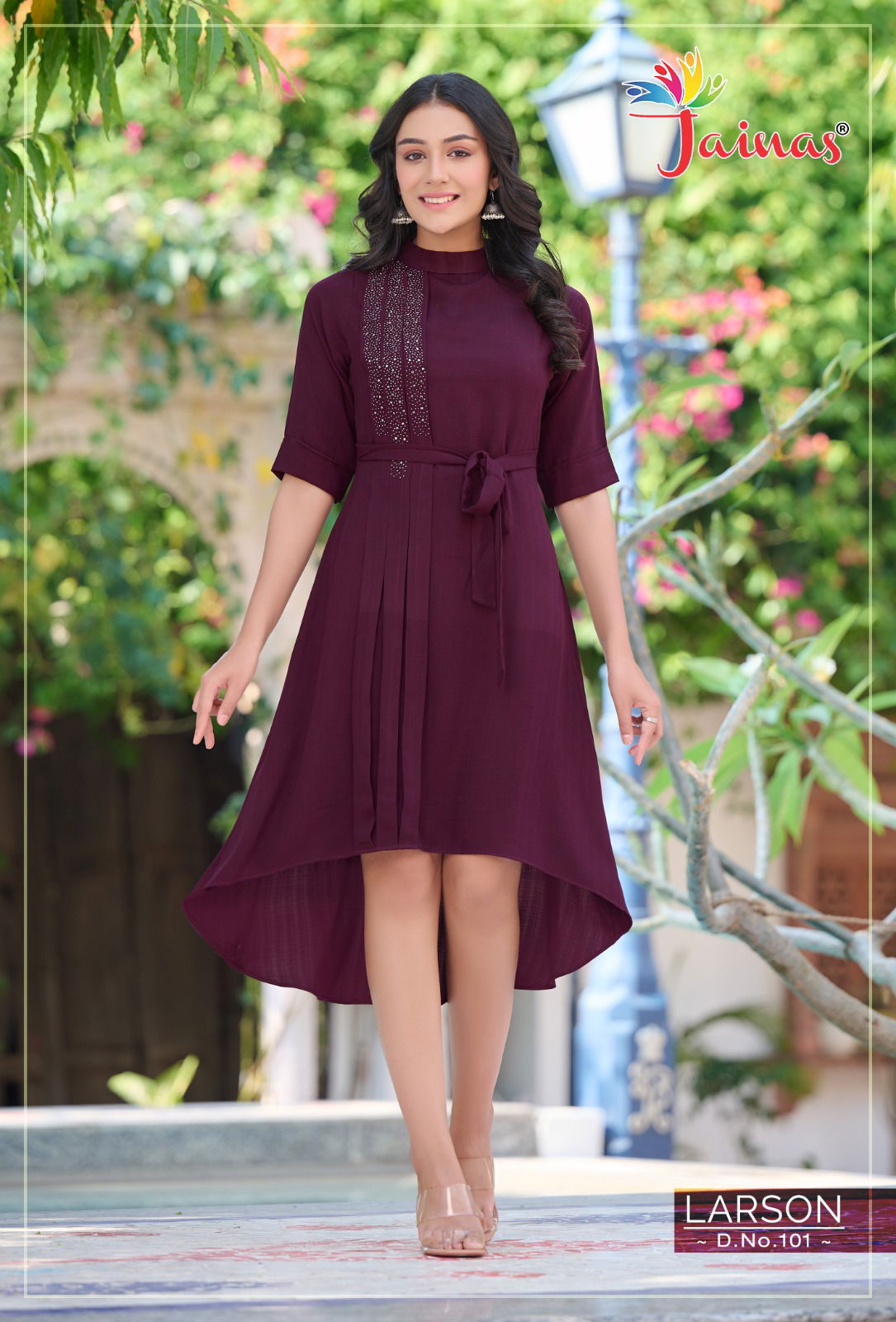 Larson By Jainas 101-108 Party Wear Kurtis Catalog